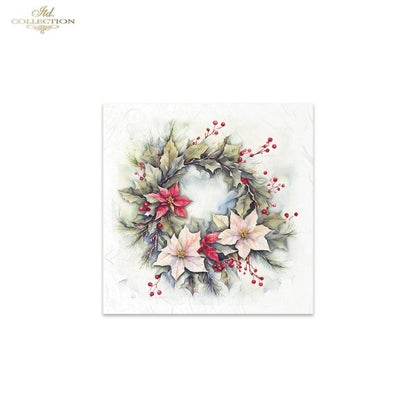 ITD Mini Collection Rice Paper Set - Winter Wreaths