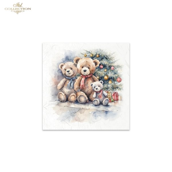 ITD Mini Collection Rice Paper Set - Teddy Bears