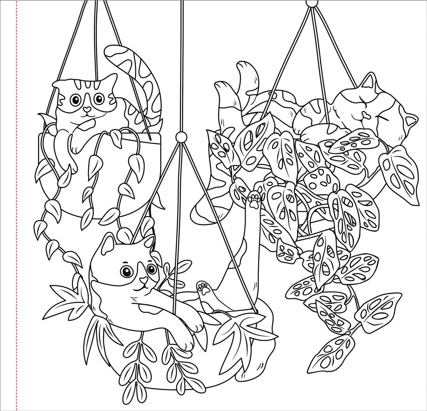 Cute and Curious Cats Artist's Coloring Book