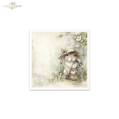 Decoupage Rice Paper Mini Set - Bunnies