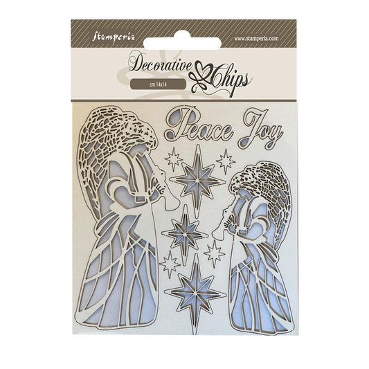 Stamperia 14 x 14 Decorative Chips - Angels