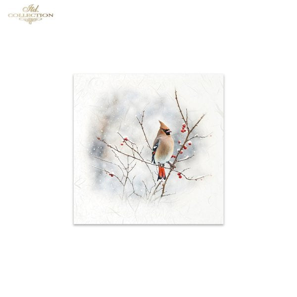 ITD Collection Mini Rice Paper Set - Winter Birds