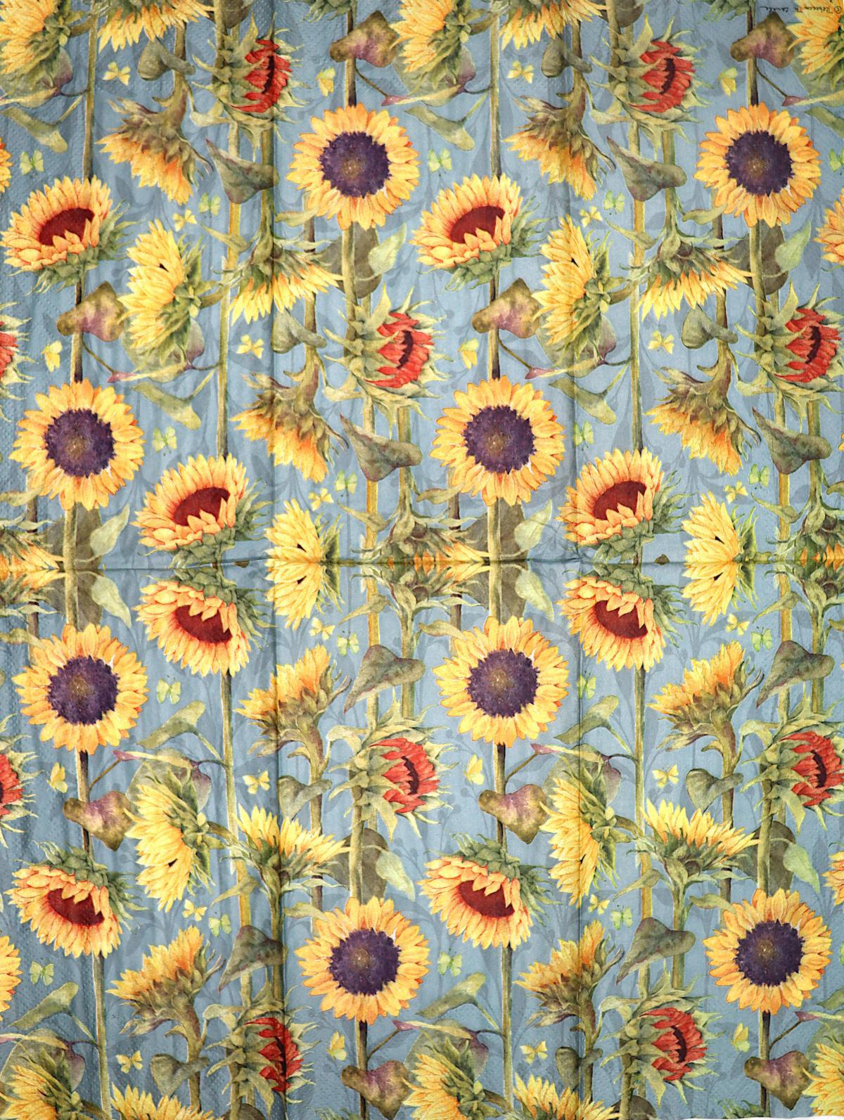 Decoupage Napkins 4"x 6.5" (2pcs)- Sunflowers