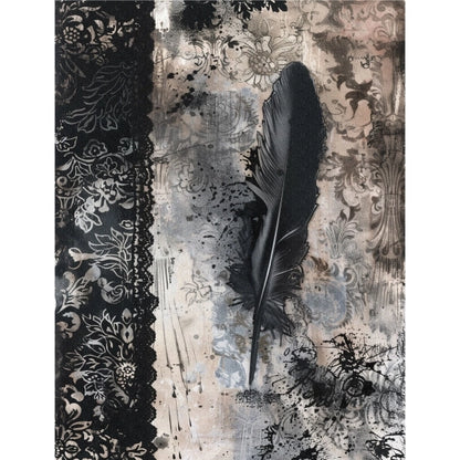 Decoupage Rice Paper Set of 6 - Dark Gothic