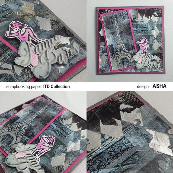 6" Transparent Stencil - Grungy Harlequin