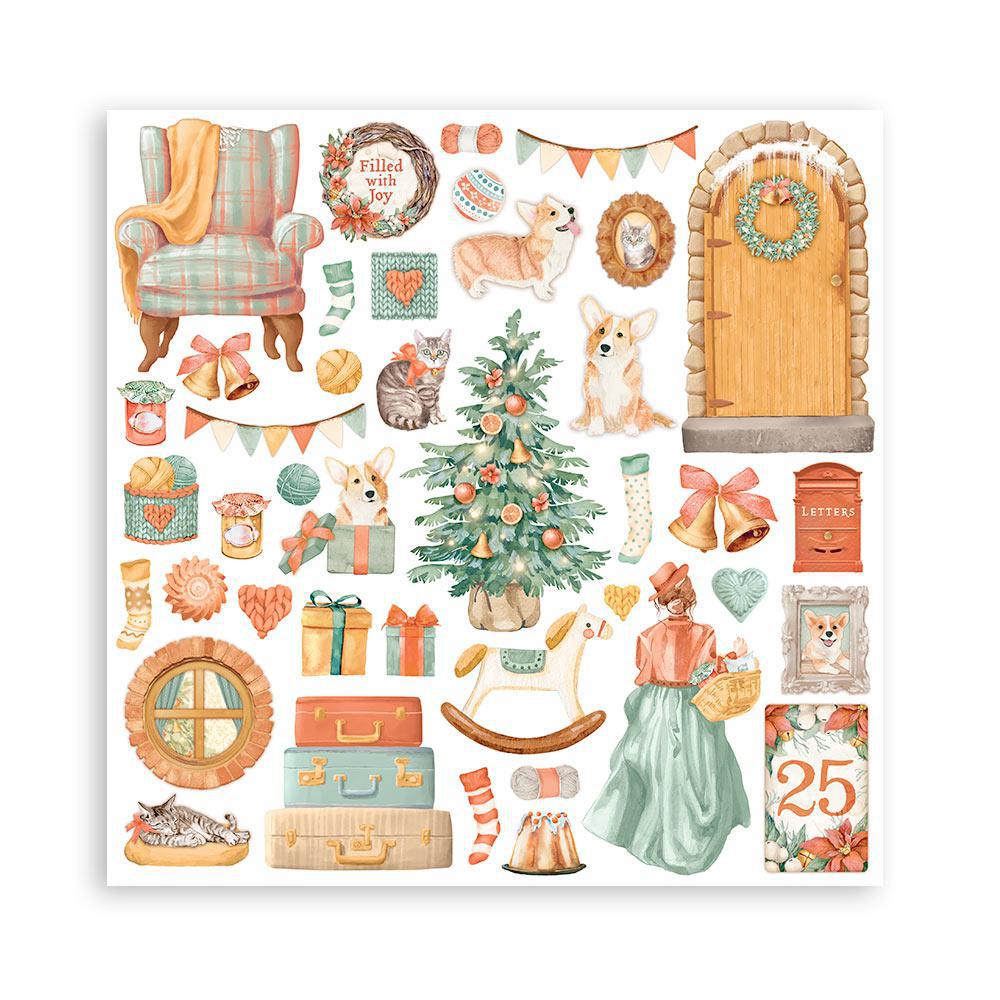Stamperia 8" Scrapbook Paper Pad - All Around Christmas