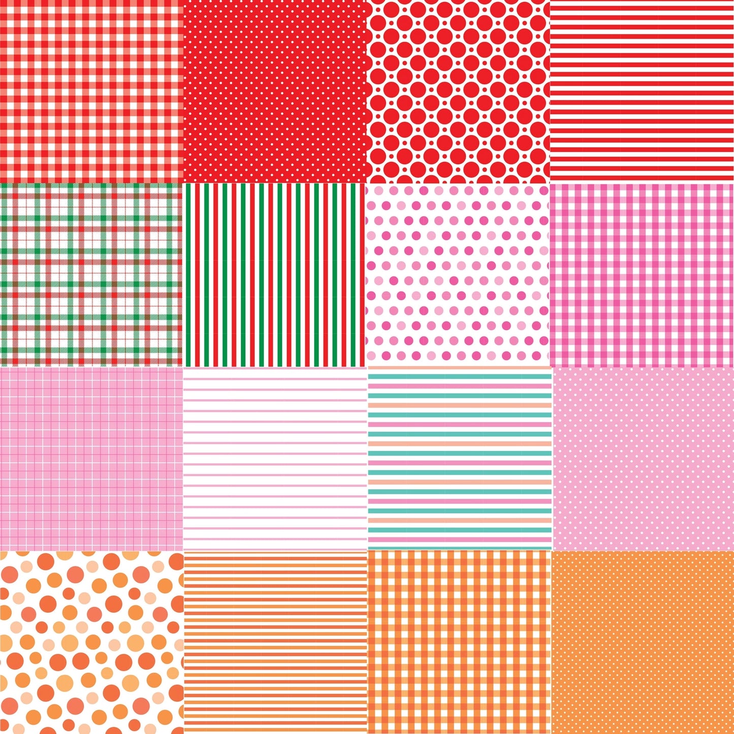Stripes, Dots, and Plaids Patterned Paper Pack