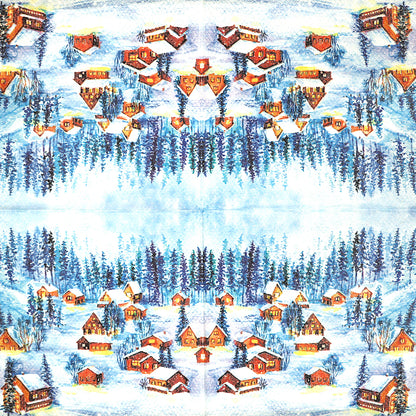 Decoupage Napkins 6.5" - Winter Landscape