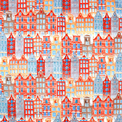 Decoupage napkins 6.5" - Amsterdam Houses