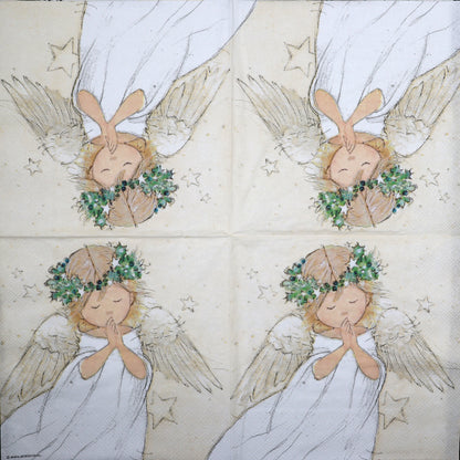 Decoupage Napkins 6.5" - Praying Angel