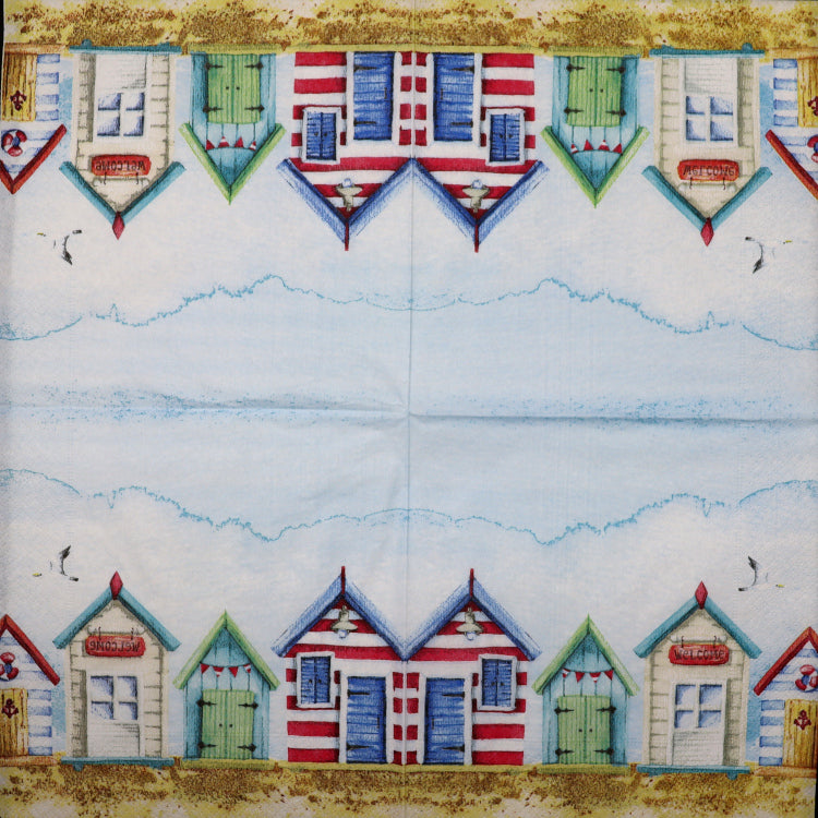 Decoupage Napkins 6.5" - Beach Houses