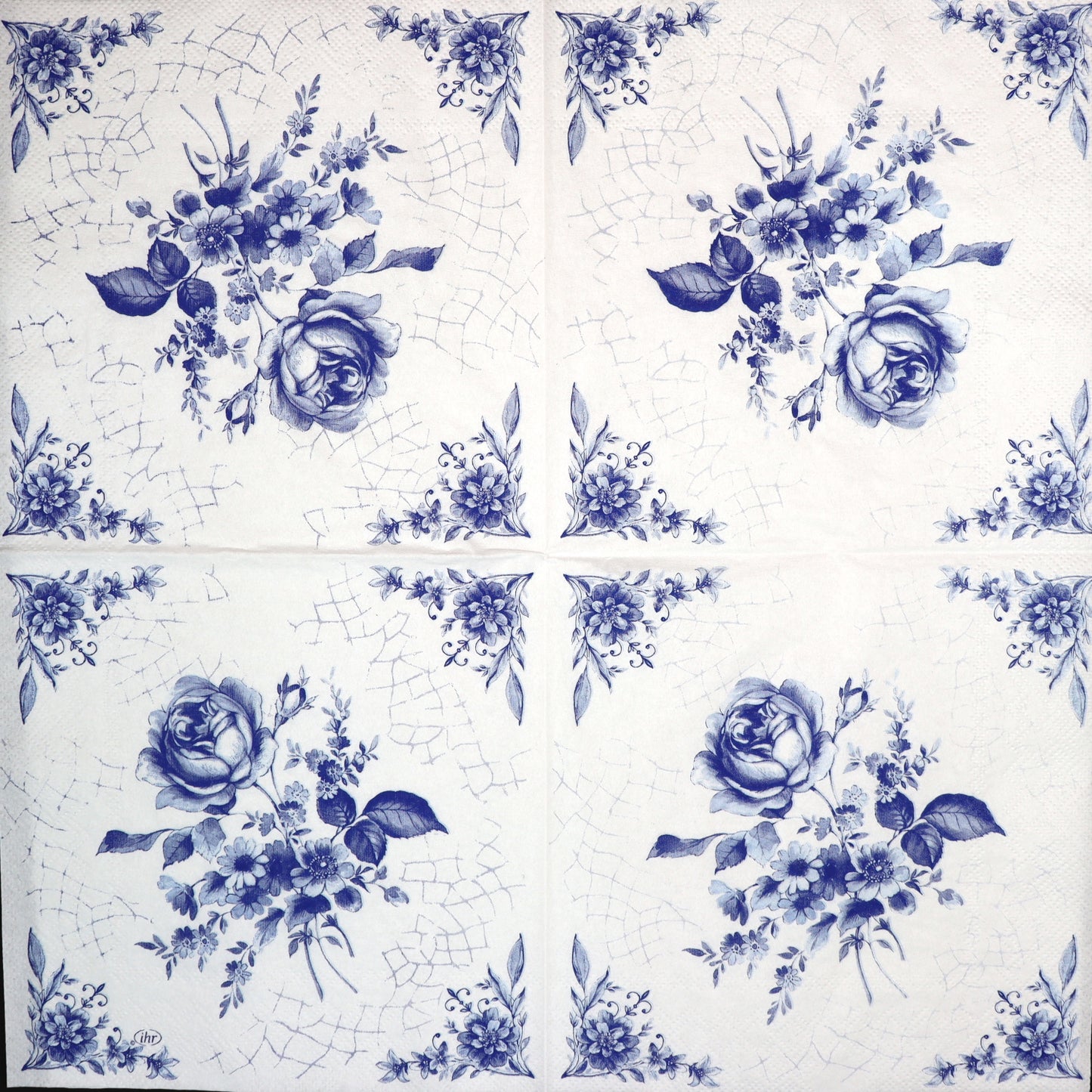 Decoupage napkins 6.5" - Rose on Tile