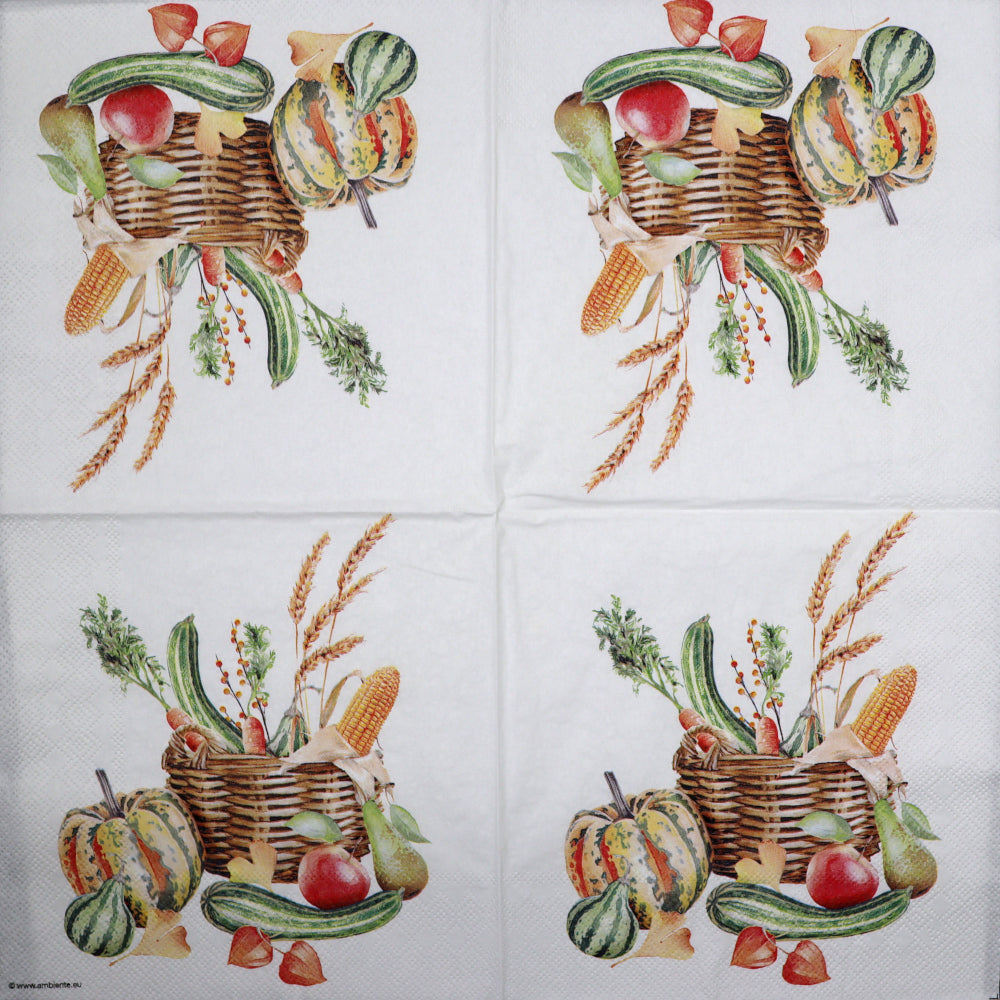 Decoupage Napkins 6.5" - Autumn Still Life