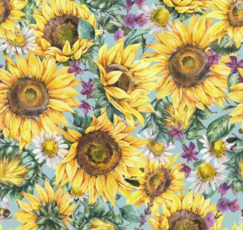 European Excellency Decoupage Napkins 5" (2pcs)- Sunflowers-and-Daisies