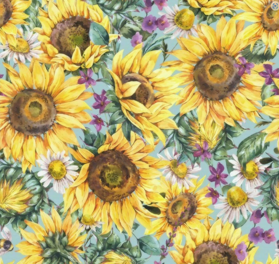 Decoupage Napkins 5" (2pcs)- Sunflowers-and-Daisies