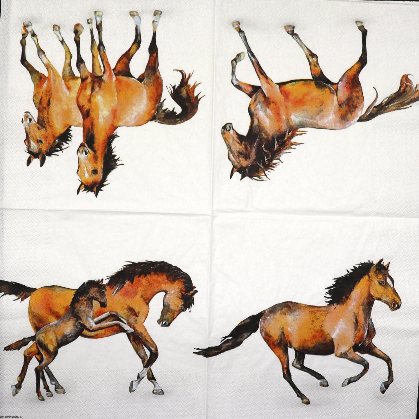 Decoupage Napkins 6.5" - Wild Horses