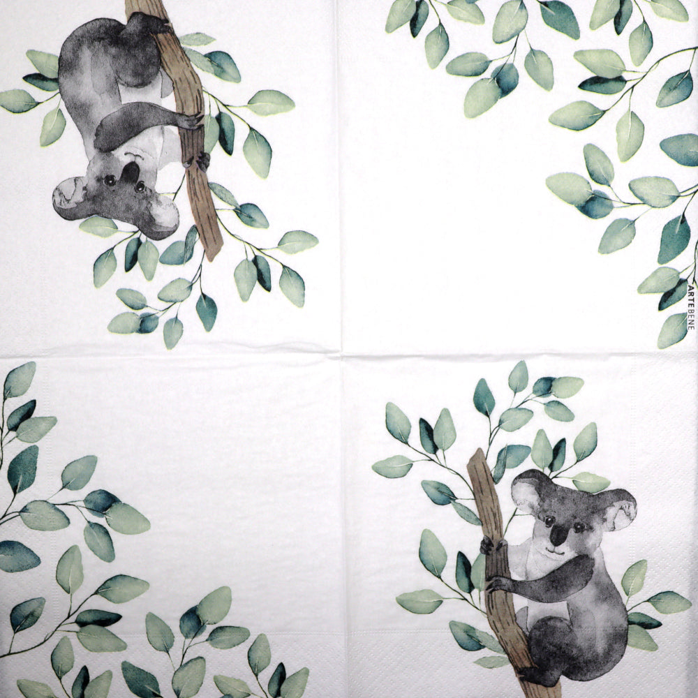 Decoupage Napkins 6.5" - Cute Koala