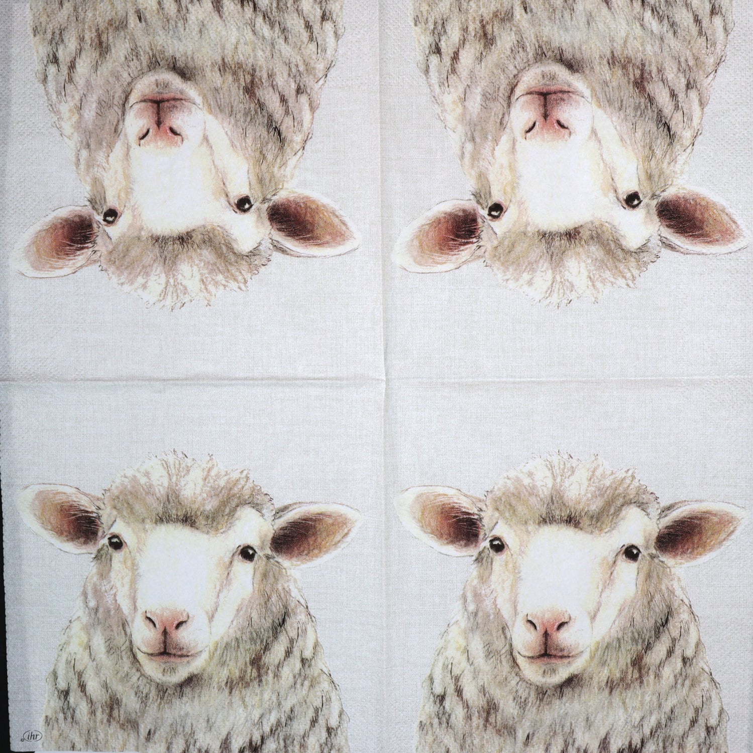 Decoupage napkins 6.5" - Farm Sheep
