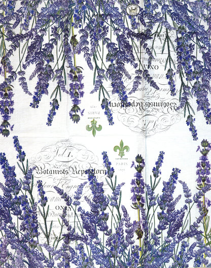 Decoupage Napkins 4" x 6.5" (2pcs)- Lavender Rosemary
