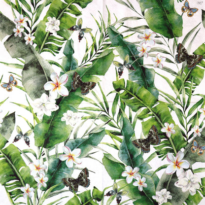 Decoupage napkins 6.5" - Jungle Leaves