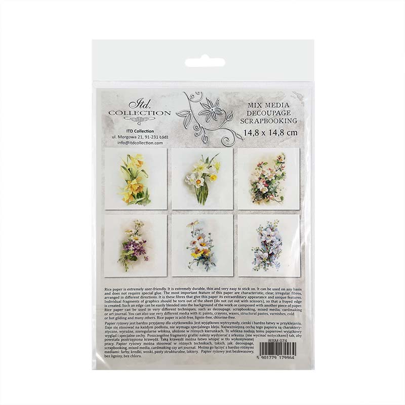ITD Mini Collection Rice Paper Set - Spring Flowers Narcissi