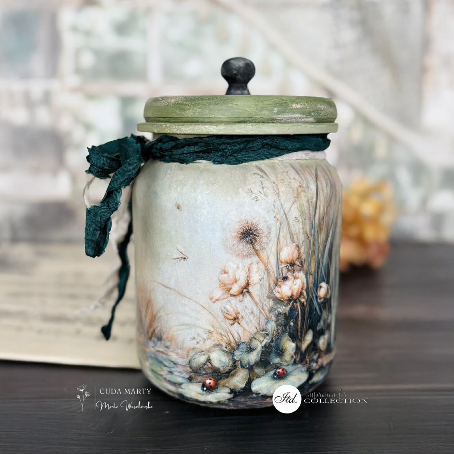 decoupage jar