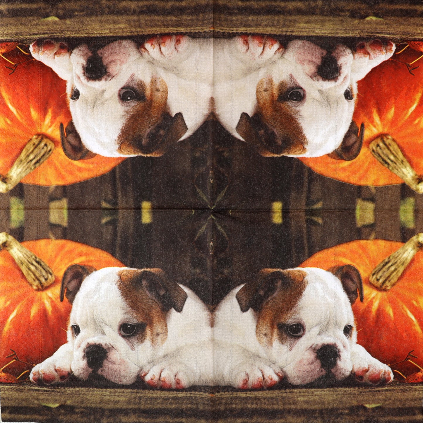Decoupage Napkins 6.5" - Autumn Dog
