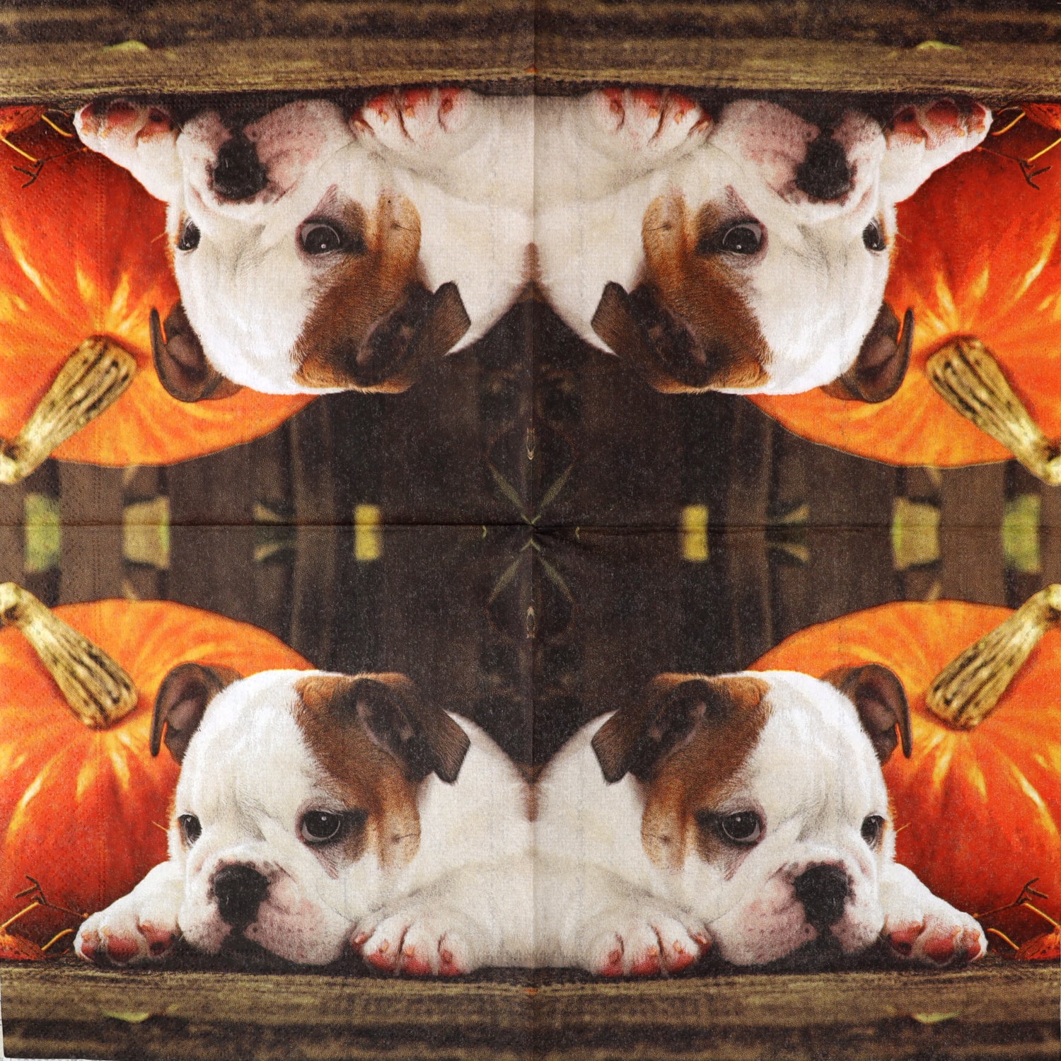 Decoupage Napkins 6.5" - Autumn Dog