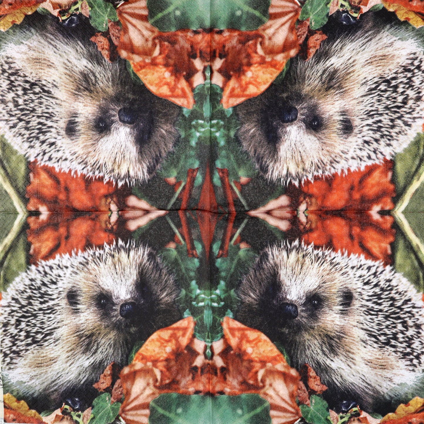 Decoupage Napkins 6.5" - Autumn Hedgehog