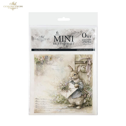 Decoupage Rice Paper Mini Set - Bunnies