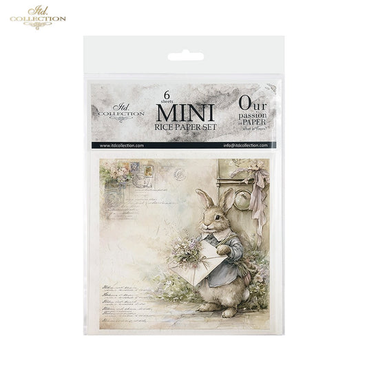 Decoupage Rice Paper Mini Set - Bunnies