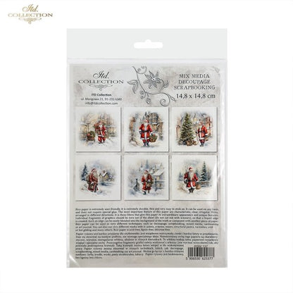 ITD Mini Collection Rice Paper Set - Santa Claus