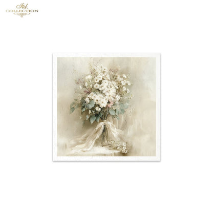 Decoupage Rice Paper Mini Set - Vintage Bouquets