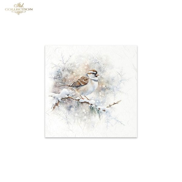 ITD Collection Mini Rice Paper Set - Winter Birds II