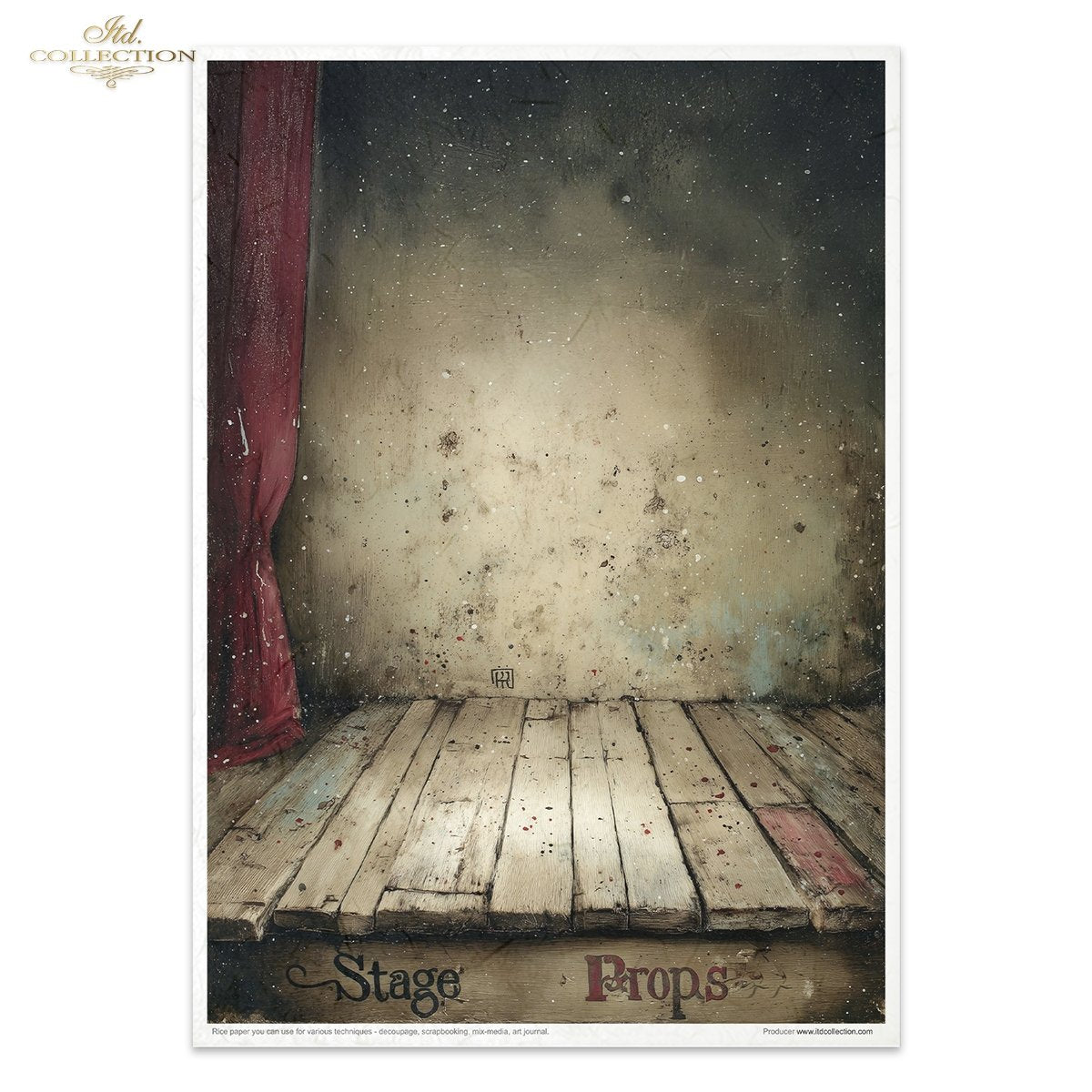 Decoupage Rice Paper Creative Kit - Carnival, When the Curtain Falls