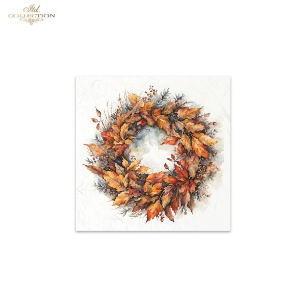 ITD Collection Mini Rice Paper Set - Autumn Wreaths