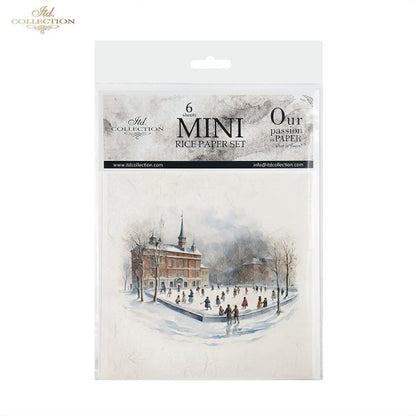 ITD Mini Collection Rice Paper Set - Winter Views, Ice Rink