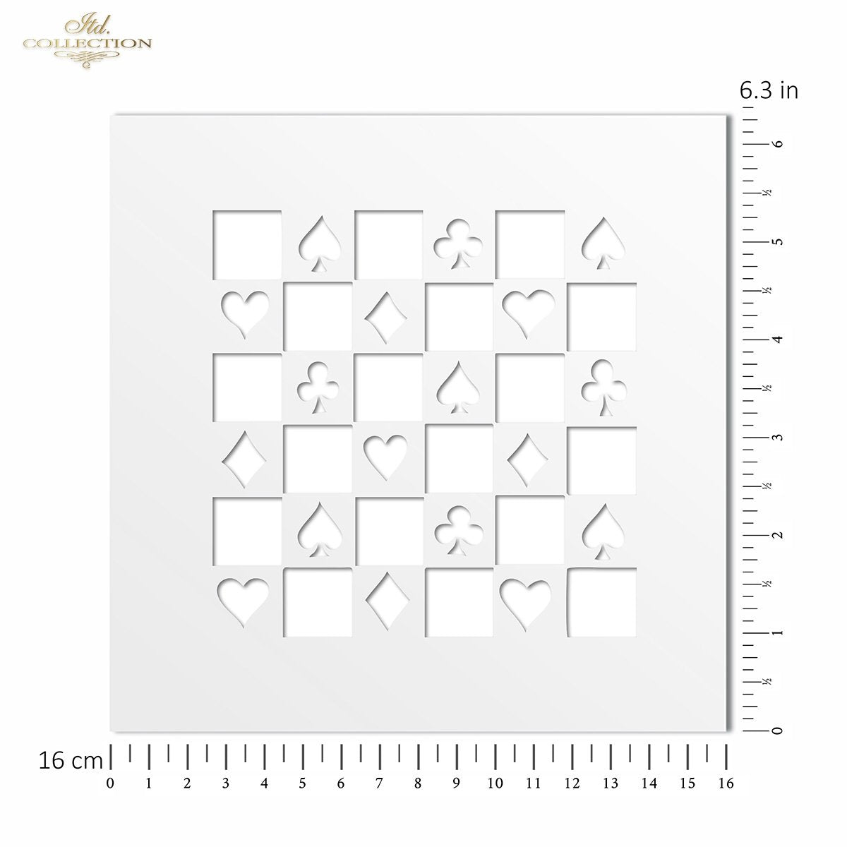 6" Transparent Stencil - Suits