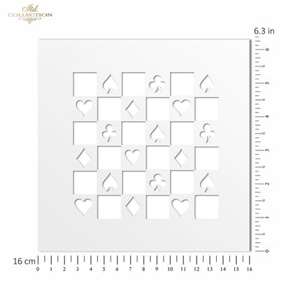 6" Transparent Stencil - Suits