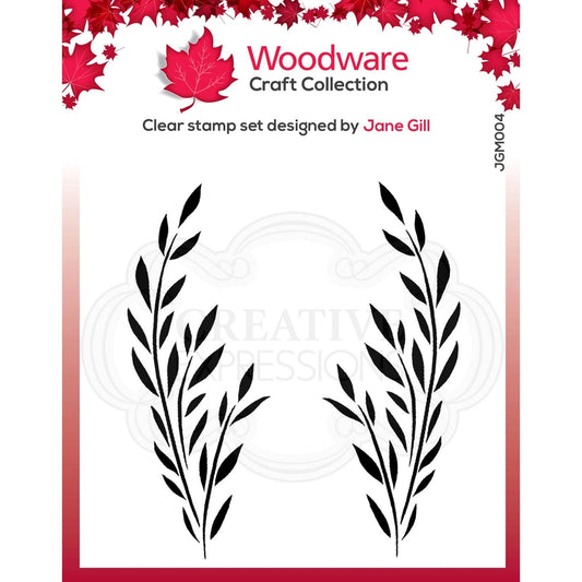Woodware Clear Singles Bethany Leaf