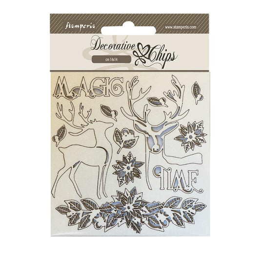 Stamperia 14 x 14 Decorative Chips - Magic Time