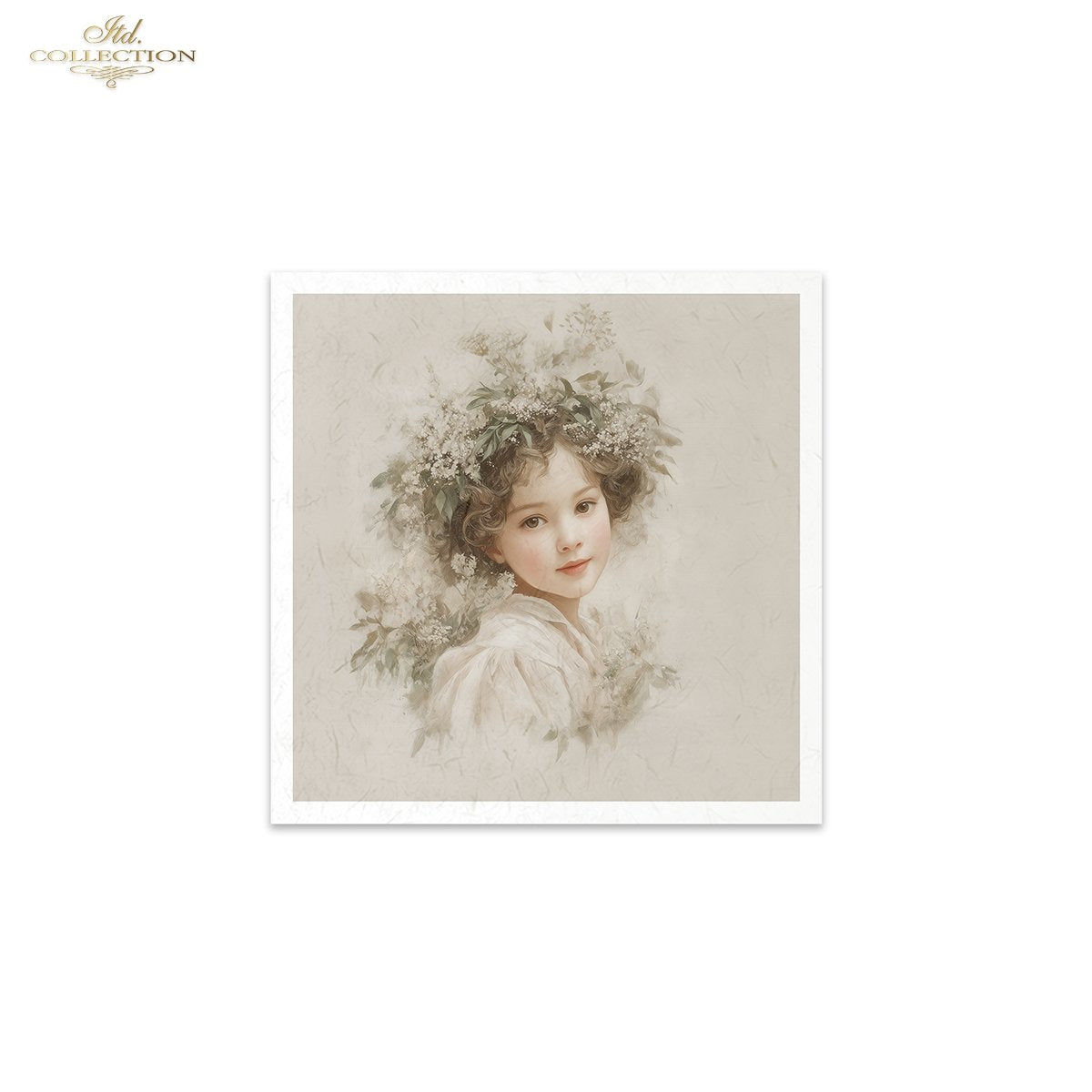 Decoupage Rice Paper Mini Set - Flower Girls