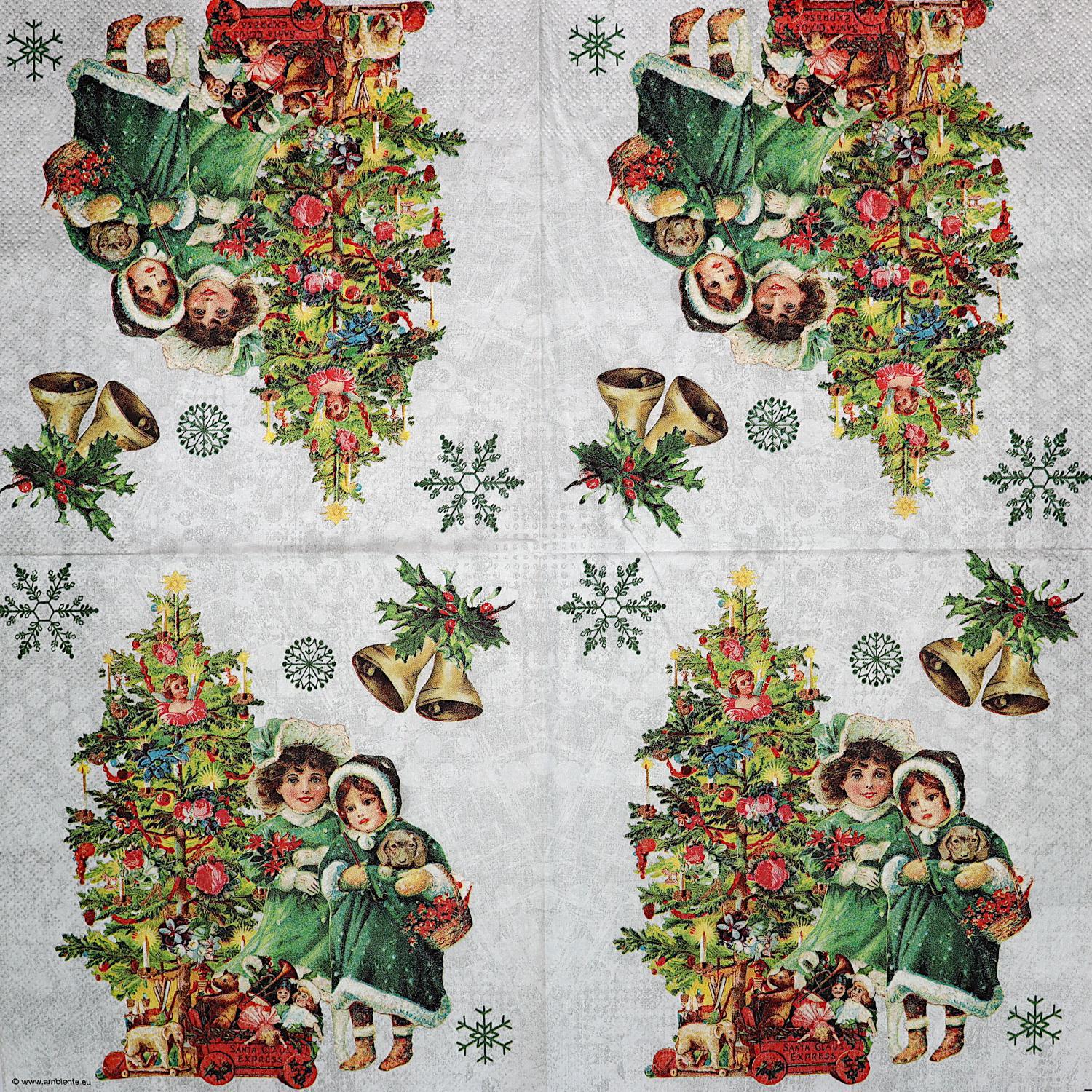 Vintage Christmas Holiday 12 Days of Christmas Paper Napkins - Made in the  USA - Vintage Kitsch Christmas - Cottage Shabby Christmas