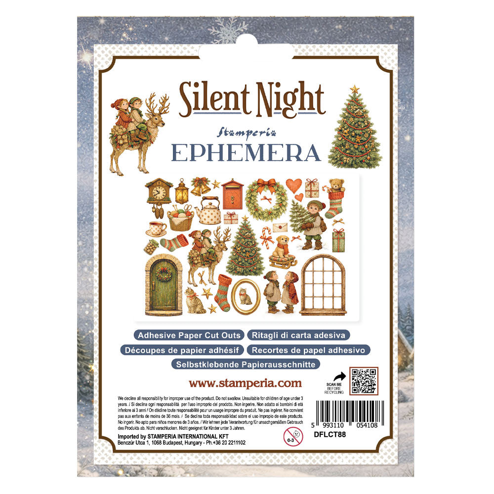 Stamperia Adhesive Ephemera - Silent Night