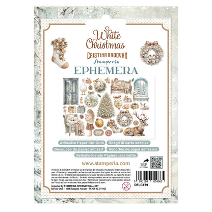 Stamperia Adhesive Ephemera - White Christmas