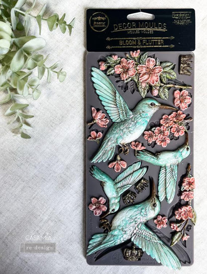 Redesign with Prima Décor Mould 5" x 10" - Bloom and Flutter