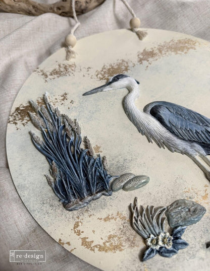 Redesign with Prima Décor Mould 5" x 8" - Feathered Stillness