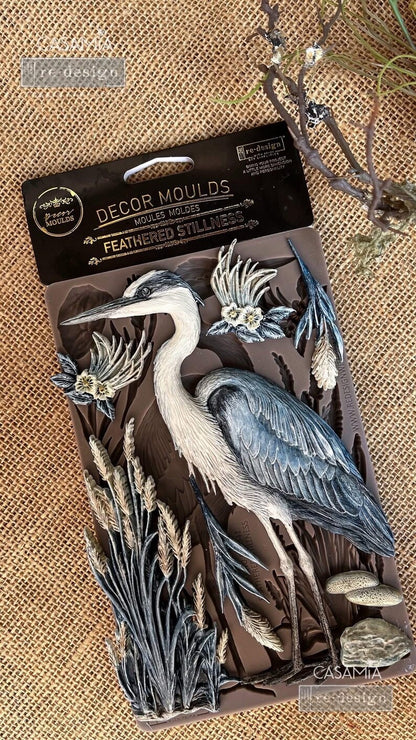 Redesign with Prima Décor Mould 5" x 8" - Feathered Stillness