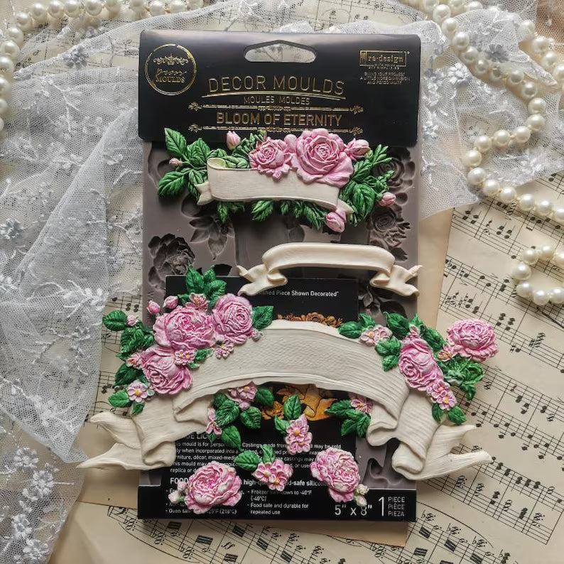 Redesign with Prima Décor Mould 5" x 8" - Bloom of Eternity