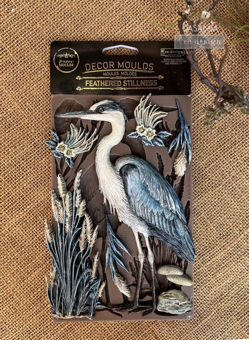 Redesign with Prima Décor Mould 5" x 8" - Feathered Stillness